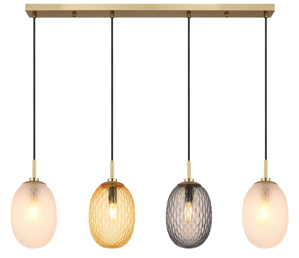 Stijlvolle hanglamp met glazen bollen Devin - Afbeelding 4