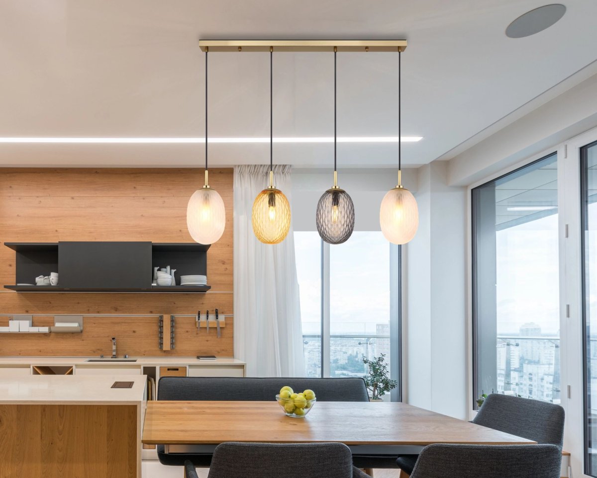 Stijlvolle hanglamp met glazen bollen Devin - Afbeelding 5