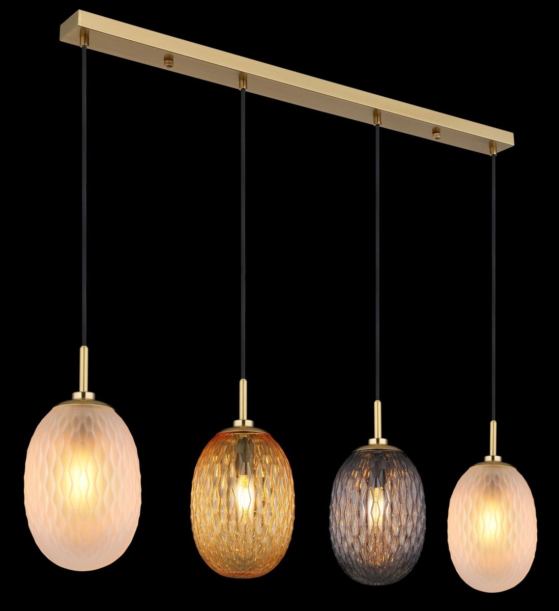 Stijlvolle hanglamp met glazen bollen Devin - Afbeelding 6