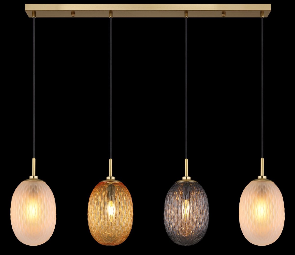 Stijlvolle hanglamp met glazen bollen Devin - Afbeelding 7