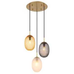 Elegante hanglamp met bolvormige lenzen Devin