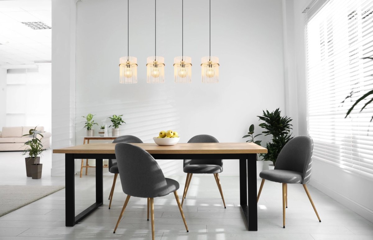 Moderne hanglamp met luxe gouden frame Gorley - Afbeelding 9