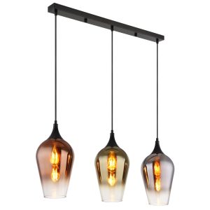 Moderne pendellamp met glazen pendanten Lavus
