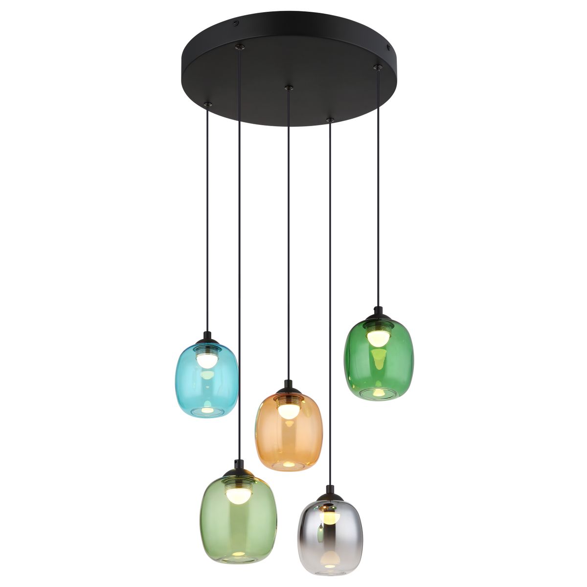 Minimalistische pendant lamp met glaskleur opties Minara - Afbeelding 3
