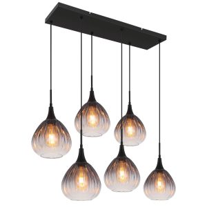 Moderne elegante hanglamp met glazen kappen Olsen