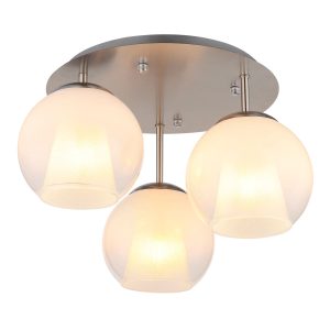 Elegante plafondlamp met glazen bollen Barry