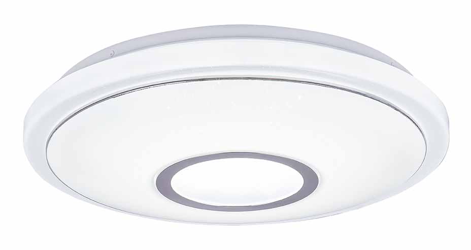 Metalen klassieke witte plafondlamp Globo Connor - Afbeelding 9