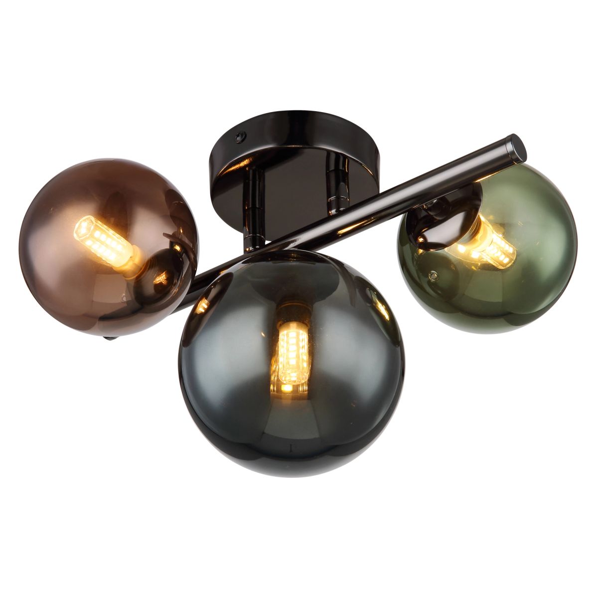Stijlvolle plafondlamp met glazen bollen Riha - Afbeelding 2