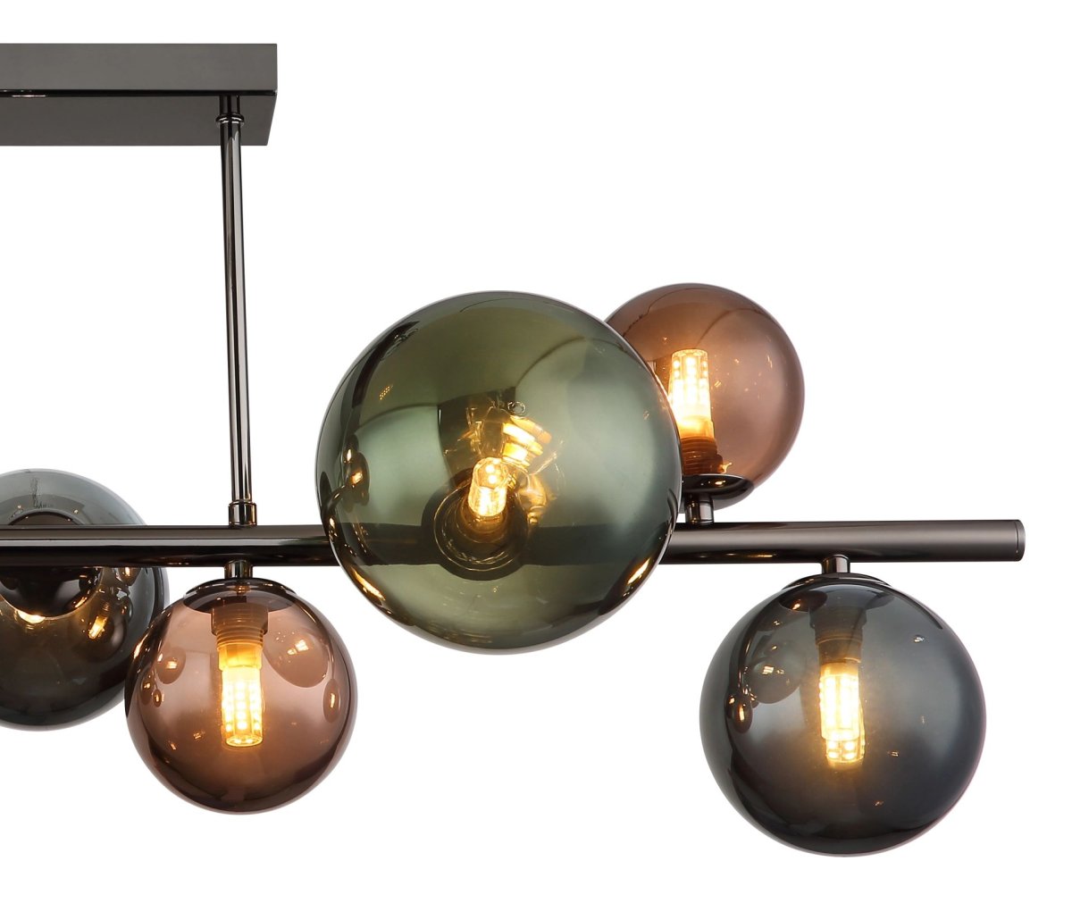 Moderne plafondlamp met glazen bollen Riha - Afbeelding 5
