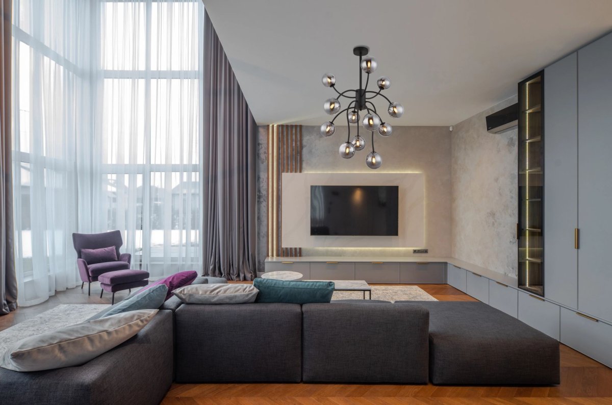Elegante plafondlamp met gebogen armen Riha - Afbeelding 9