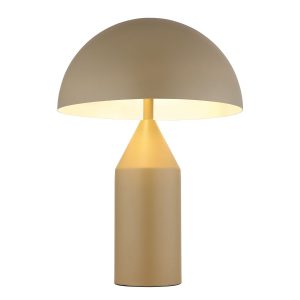 Moderne metalen tafellamp met elegante kap Atoma