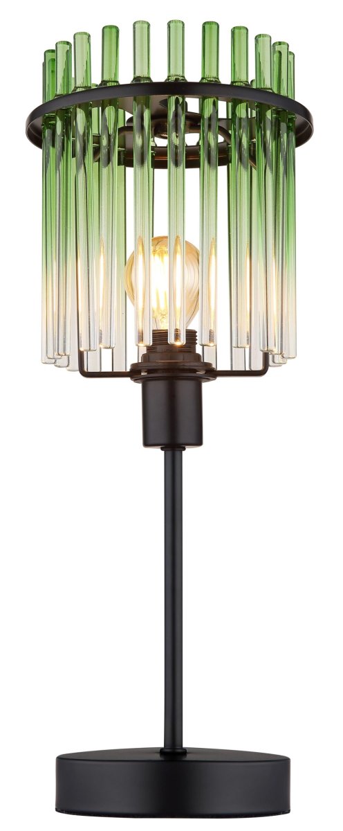 Moderne tafellamp met groene glazen staven Gorley - Afbeelding 4
