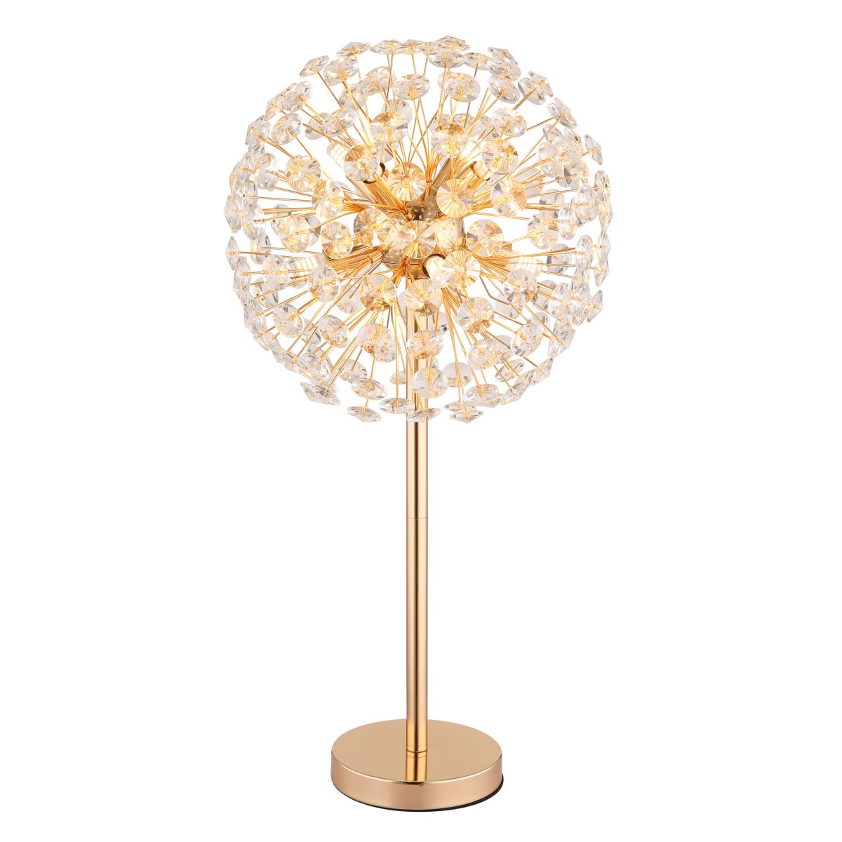 Elegante kristallen tafellamp met gouden basis Katrina - Afbeelding 2