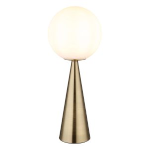 Moderne conische tafellamp van messing Pinpal