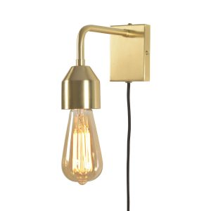 Rechthoekige minimalistische wandlamp goud It’s About RoMi Madrid