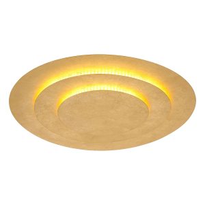 Gouden klassieke metalen plafondlamp Globo Heda