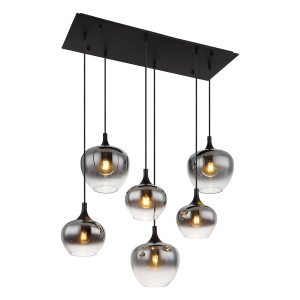 hanglamp modern zwart metaal Globo Maxy