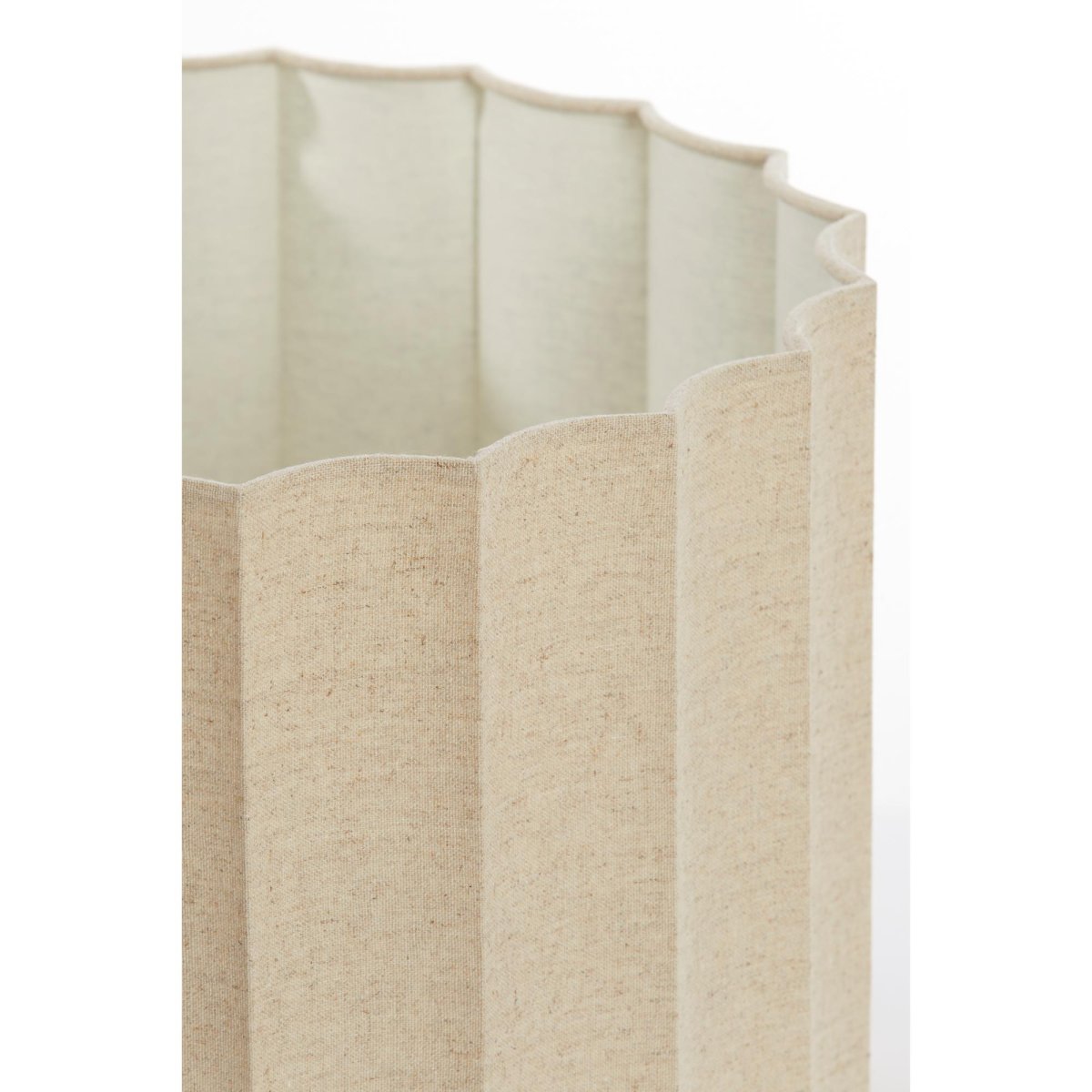 Beige geplooide cilinder lampenkap Light & Living Disli - Afbeelding 5