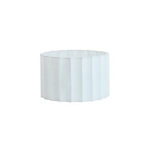 Witte geplooide cilinder lampenkap Light & Living Disli