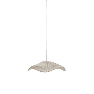 Beige organische hanglamp katoendraad Light & Living Rafa