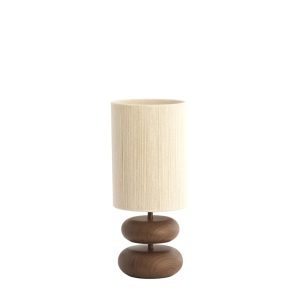 Tafellamp beige en crème met speelse koordafwerking Light & Living Danialo