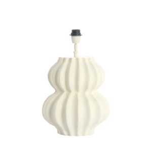 Ovale metalen lampvoet in crème Light & Living KELIAN