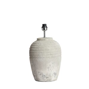 Keramische lampvoet met grijze textuur Light & Living MINORA