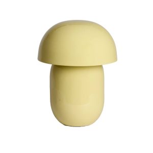 Glanzende tafellamp in lichtgroen metaal Light & Living RIVEN