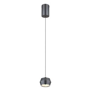 Metalen hanglamp modern grijs Globo Marthy