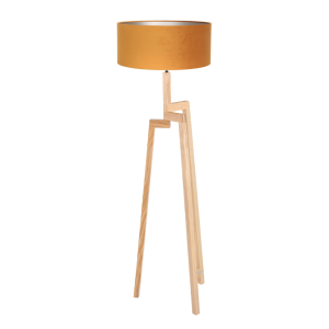 Mexlite Sabi vloerlamp – Ø 50 cm – E27 fitting – Okergeel