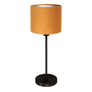 Zwart / gouden tafellampje met kap Mexlite Noor