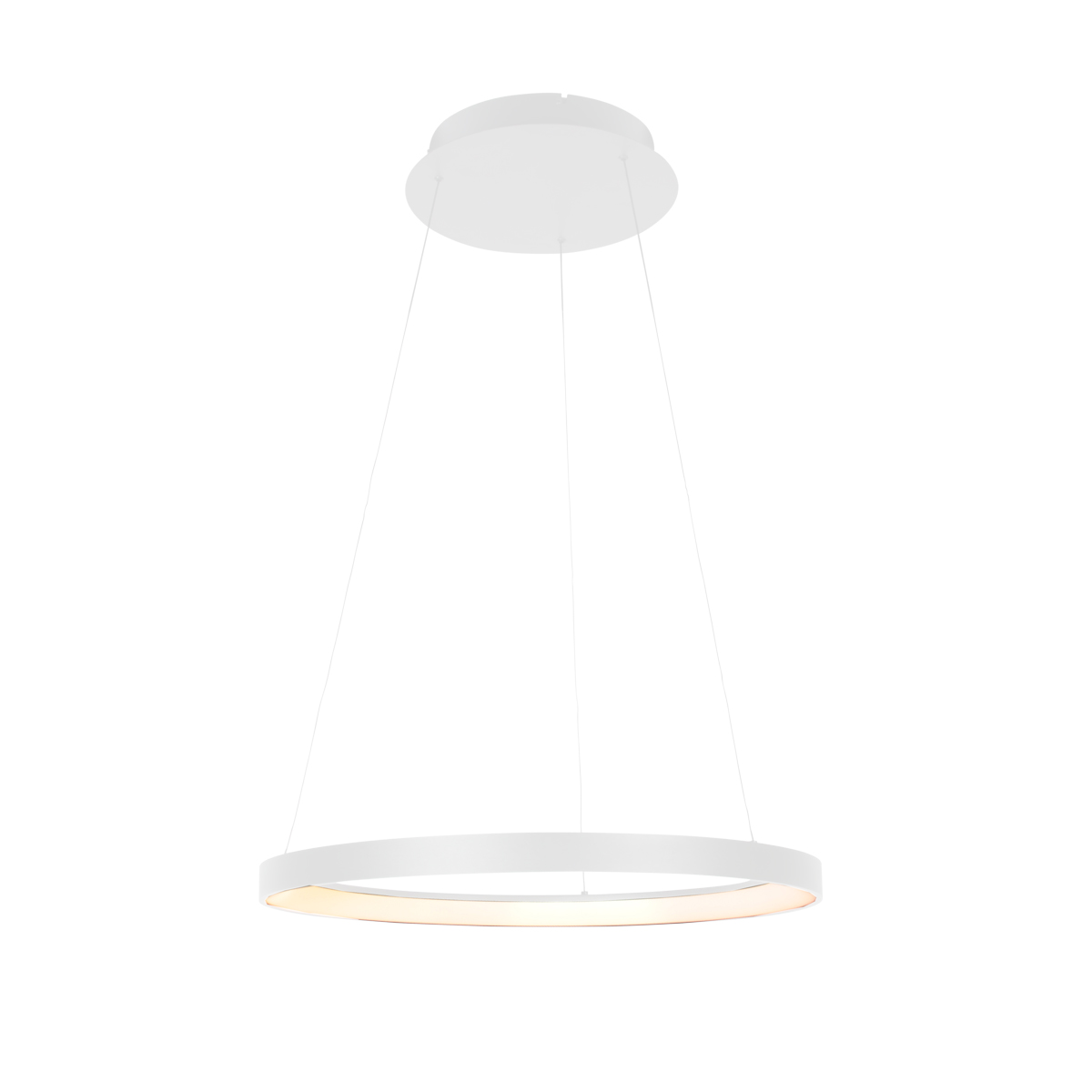 Minimalistische witte ring hanglamp LED Steinhauer Ringlede - Afbeelding 2