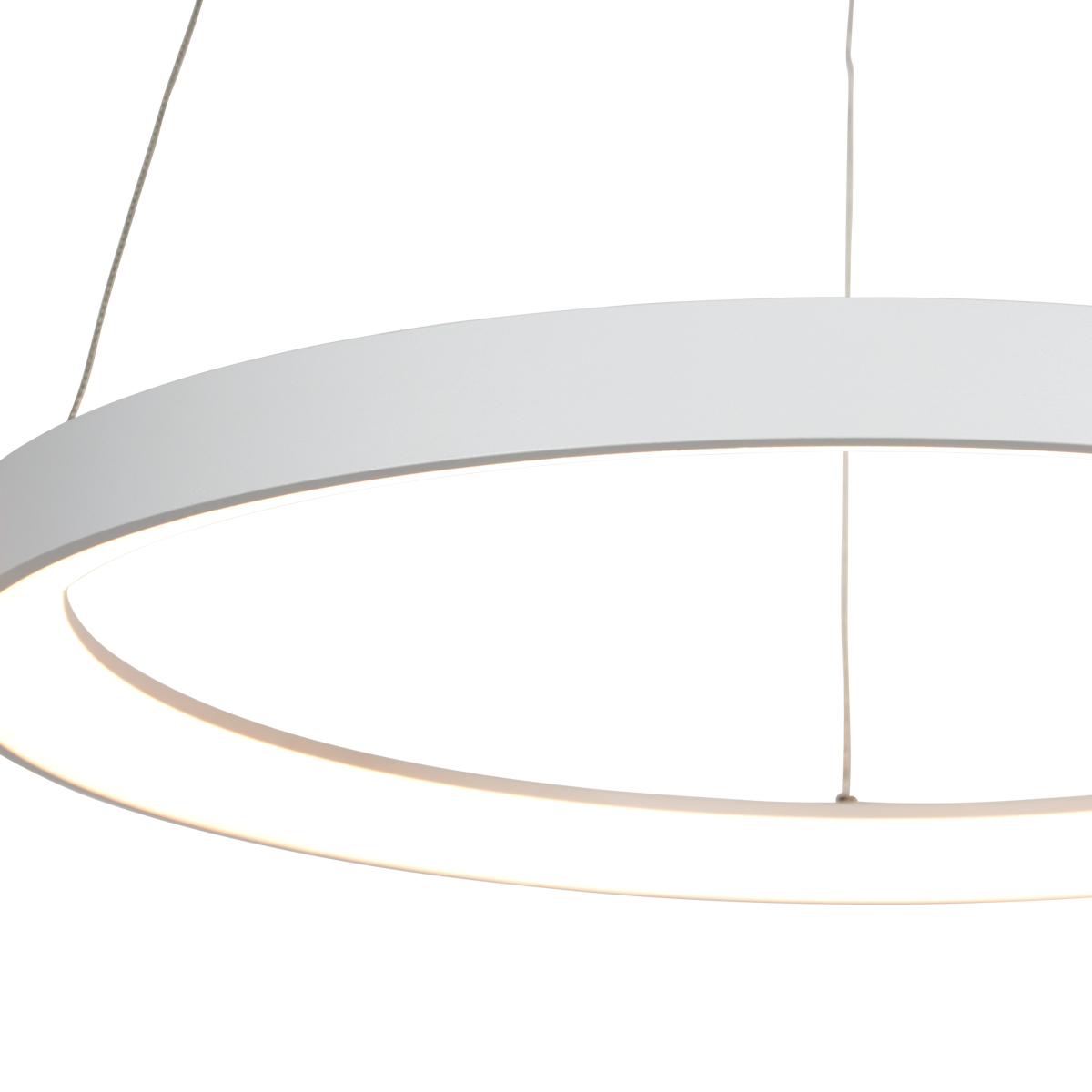 Minimalistische witte ring hanglamp LED Steinhauer Ringlede - Afbeelding 5