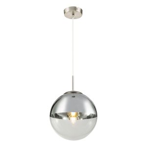 Moderne bol nikkelen hanglamp Globo Varus
