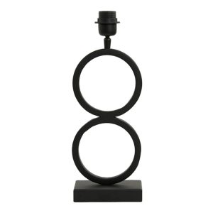 Moderne lampenvoet zwart cirkel Light & Living Stelios
