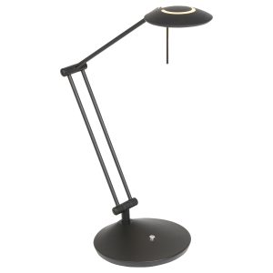 Moderne zwarte LED bureaulamp Steinhauer Zodiac led