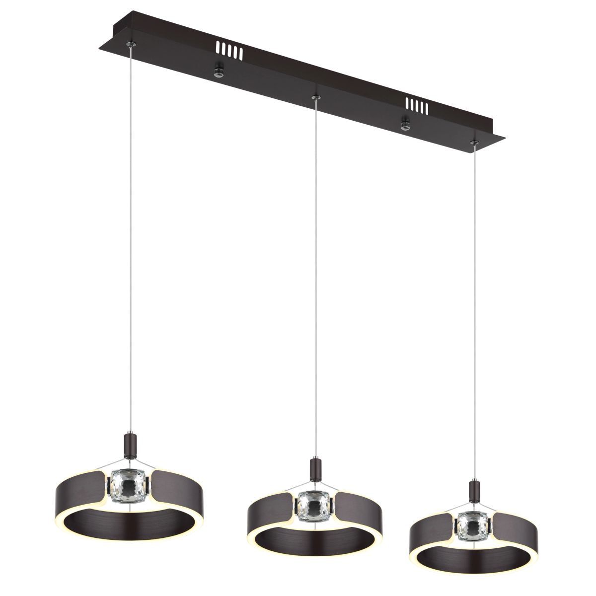 Moderne hanglamp met elegante ringen en kristallen Hendricks - Afbeelding 2
