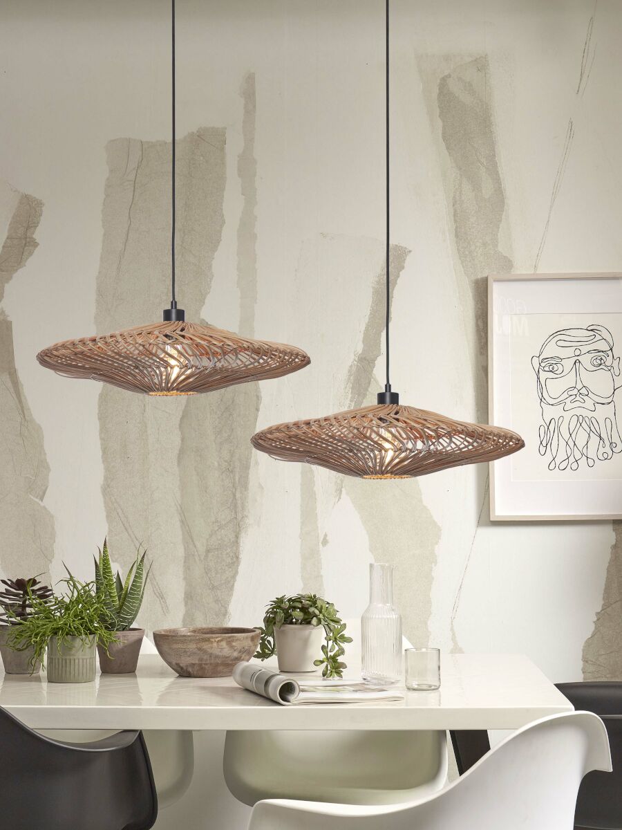 Ronde bohemian hanglamp naturel rotan GOOD&MOJO Zanzibar - Afbeelding 6