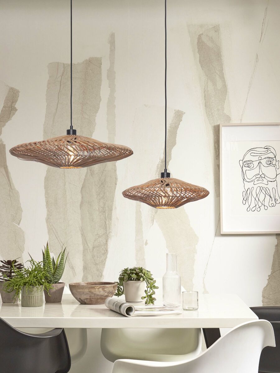Ronde bohemian hanglamp naturel rotan GOOD&MOJO Zanzibar - Afbeelding 9