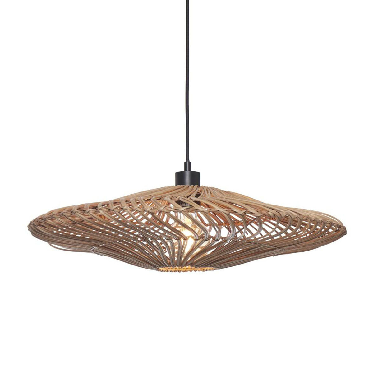 Ronde bohemian hanglamp naturel rotan GOOD&MOJO Zanzibar - Afbeelding 2