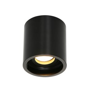 Moderne zwarte metalen spot kunststof Steinhauer Pelite spot