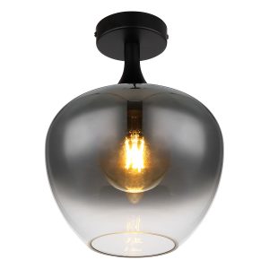 Plafondlamp rond zwart modern Globo Maxy