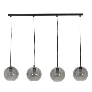 Retro zwarte hanglamp vier bollen Light & Living Subar