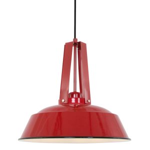 Retro rode metalen hanglamp Mexlite Eden