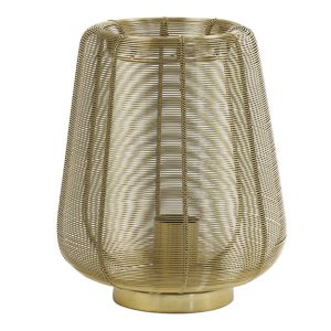 Rustieke gouden fijnmazige tafellamp Light & Living Adeta