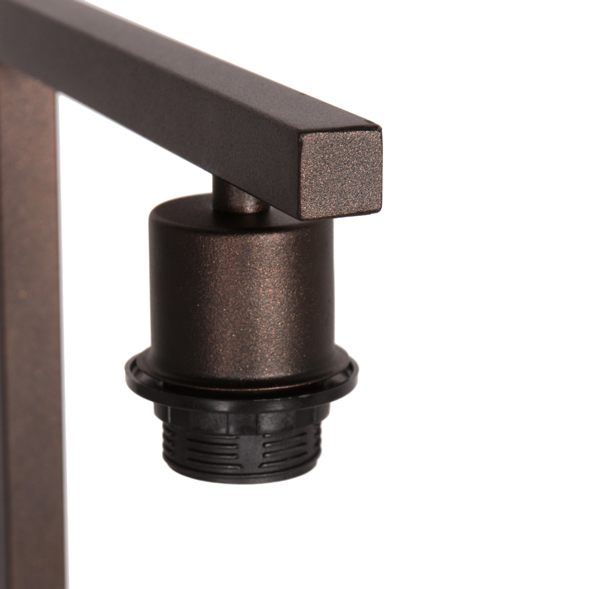 Luxe vloerlamp in cacao met gouden velours kap Steinhauer Stang - Afbeelding 4