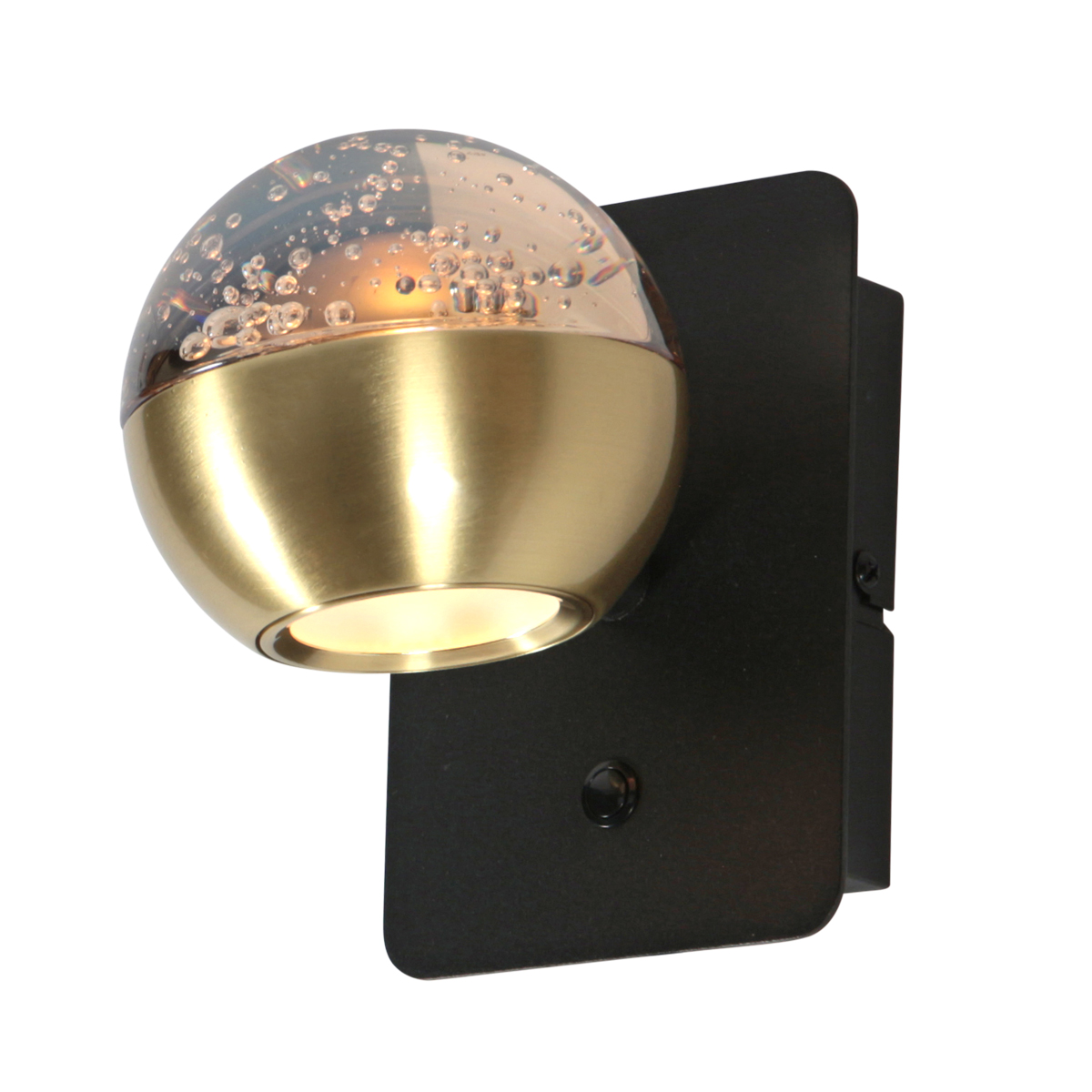 Luxe messing wandlamp met dim to warm LED Steinhauer Exclusive Belluno