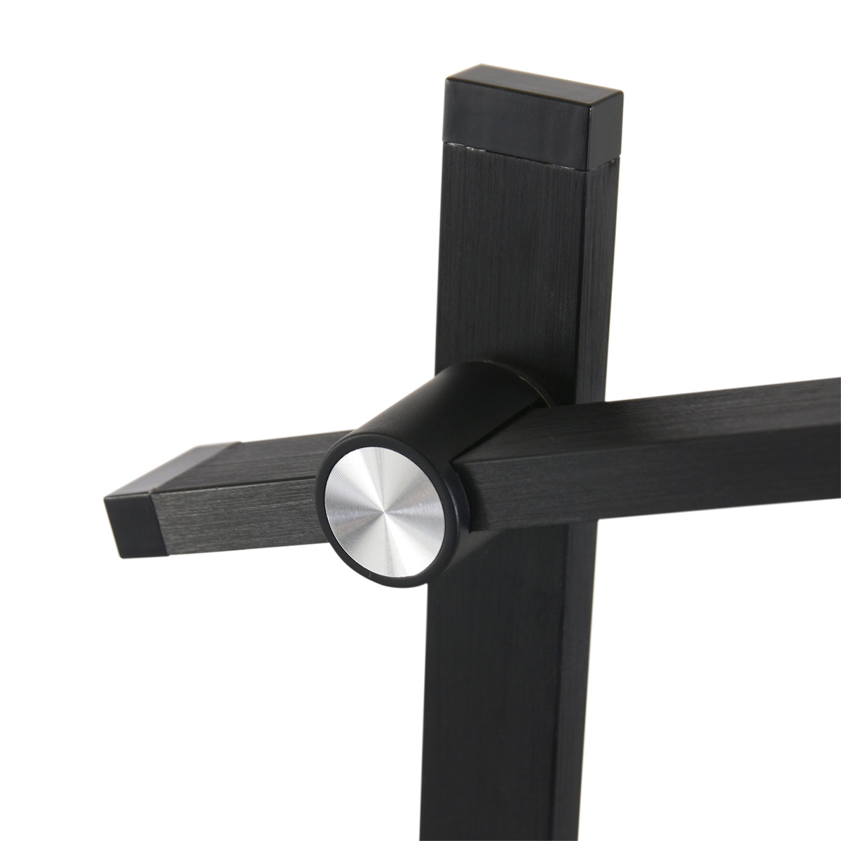 Moderne zwarte aluminium kunststof tafellamp Mexlite Stekk - Afbeelding 5