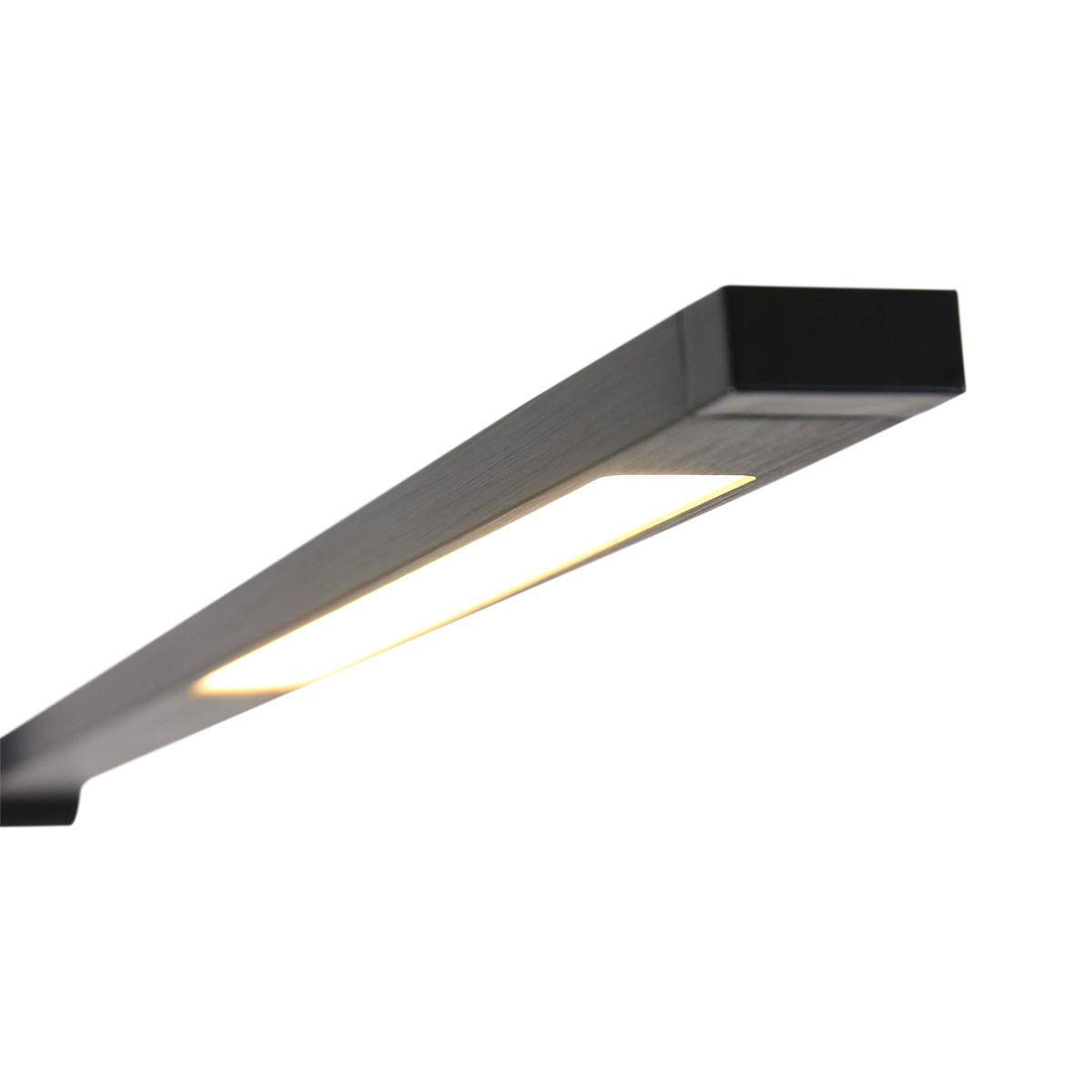 Moderne zwarte aluminium kunststof tafellamp Mexlite Stekk - Afbeelding 6