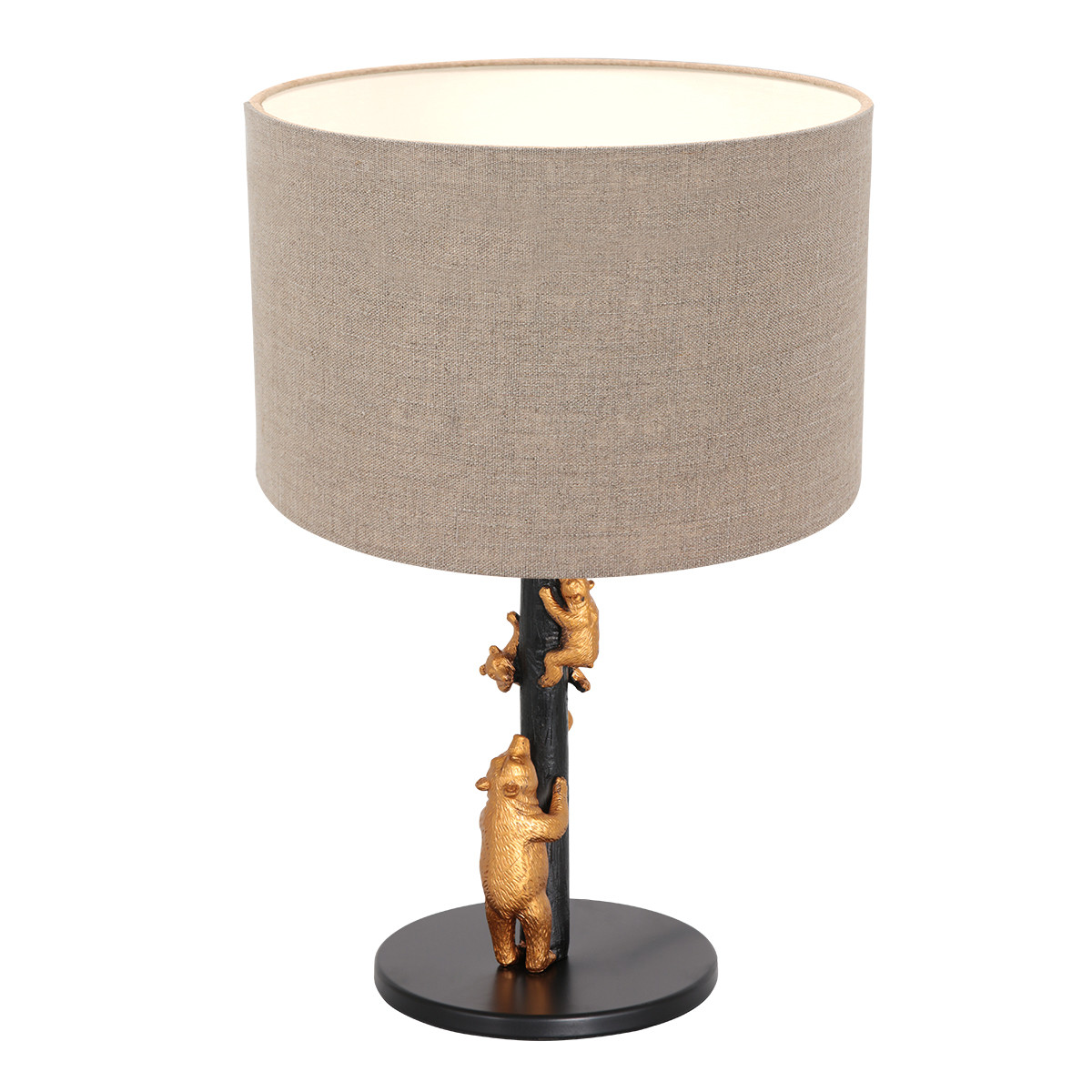 Tafellamp gouden beren familie Anne Light & Home Animaux - Afbeelding 2